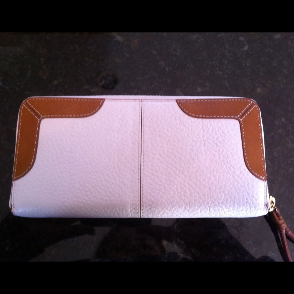 Cole Haan White and Brown Wallet - Picture 3 of 7